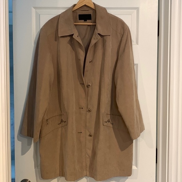 PORTRAIT  Spring Pea Coat Sz 18 -Camel - Picture 2 of 6